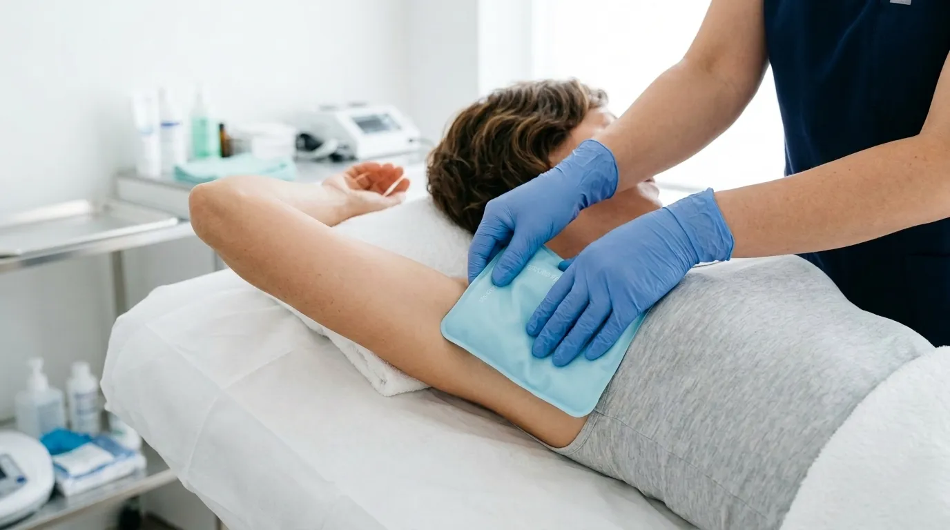 患部の冷却（15分）